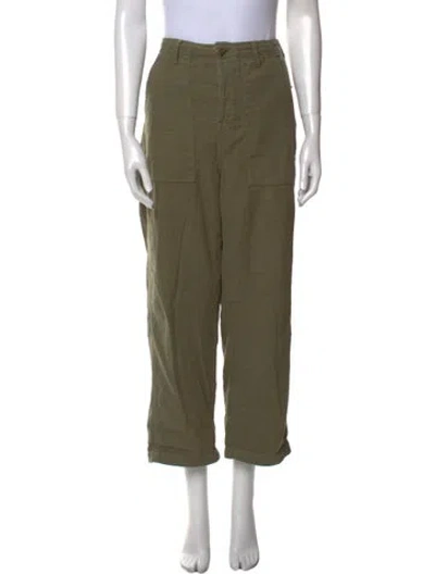 Pre-owned The Great Wide Leg Pants In Green