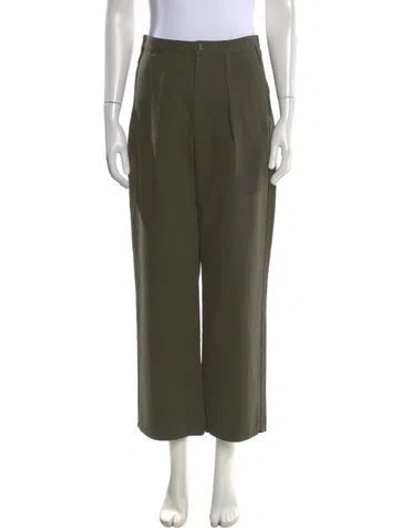 Pre-owned The Great Wide Leg Pants In Green
