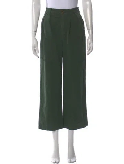 Pre-owned The Great Wide Leg Pants In Green
