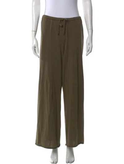 Pre-owned The Great Wide Leg Pants In Green