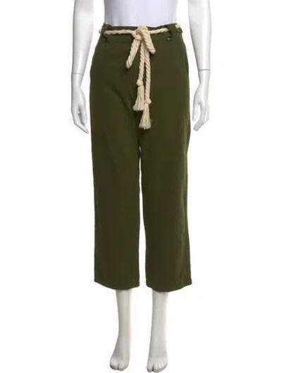 Pre-owned The Great Wide Leg Pants In Green