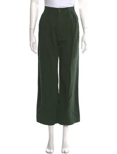 Pre-owned The Great Wide Leg Pants In Green