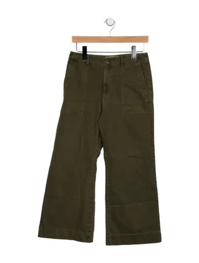 Pre-owned The Great Wide Leg Pants In Green