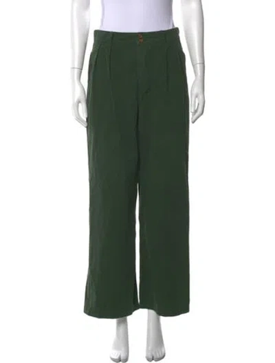 Pre-owned The Great Wide Leg Pants In Green