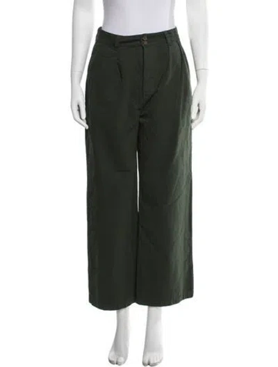 Pre-owned The Great Wide Leg Pants In Green