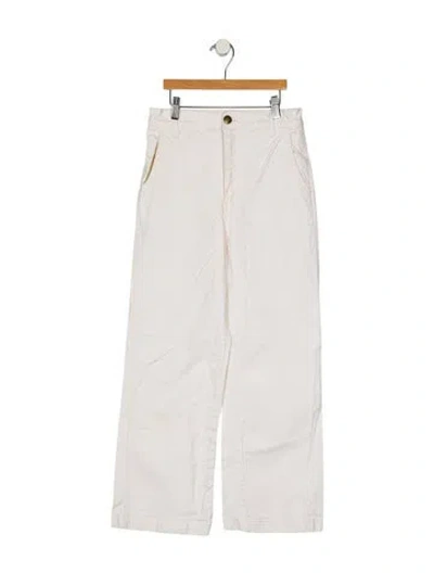 Pre-owned The Great Wide Leg Pants In White