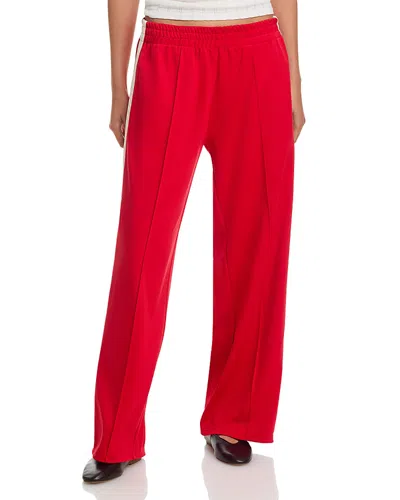The Great Wide Leg Track Pants In Red