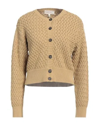 The Great . Woman Cardigan Sand Size 1 Cotton In Beige