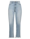 The Great . Woman Denim Pants Blue Size 26 Cotton In Blue