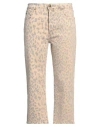 The Great The Wayne Vintage Leopard Jean In Beige