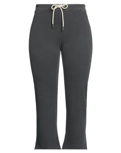 The Great . Woman Pants Charcoal Size 0 Cotton In Grey