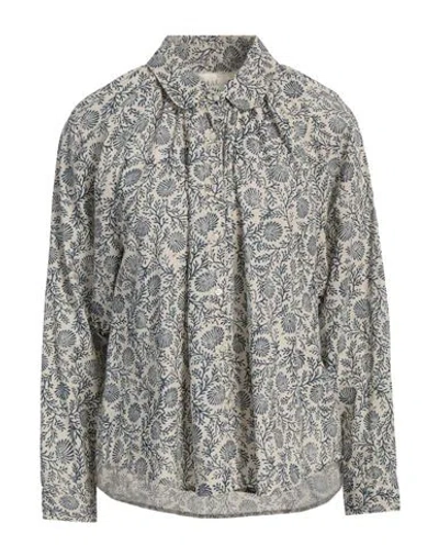 The Great . Woman Shirt Beige Size 1 Cotton