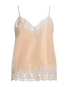 The Great . Woman Top Blush Size 2 Silk, Nylon In Neutral