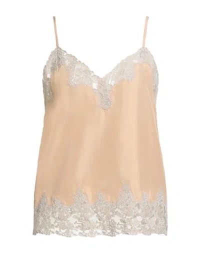 The Great . Woman Top Blush Size 2 Silk, Nylon In Neutral