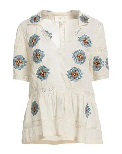 The Great . Woman Top Cream Size 0 Cotton, Viscose In White