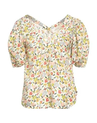 The Great . Woman Top Pastel Yellow Size 2 Silk