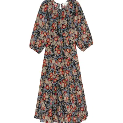 The Great Women's Clover Dress In Twilight Floral In Black
