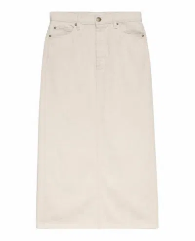 The Great Women's Column Skirt In Natural In White