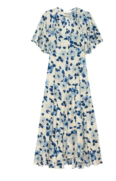 The Great Women's Crescent Dress In Deep Meadow Floral In Blue