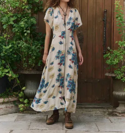 The Great Women's Floral Laurel Dress In Sungold In White