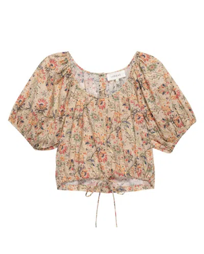 The Great Women's Provence Top In Peach Paisley Floral In Multi