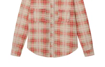 The Great Women's Scouting Shirt In Bleached Rose Plaid In Multi