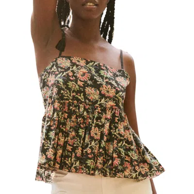 The Great Women's The Dainty Top In Black Paisley Floral In Multi