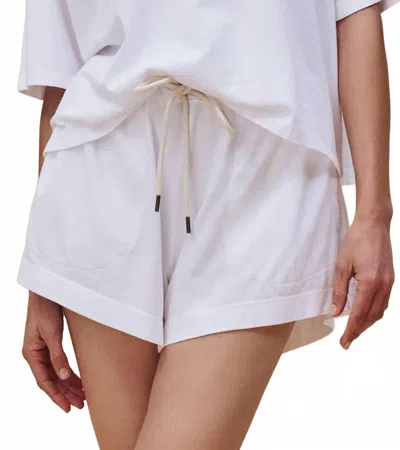 The Great Women's The Flutter Short In True White In Gray