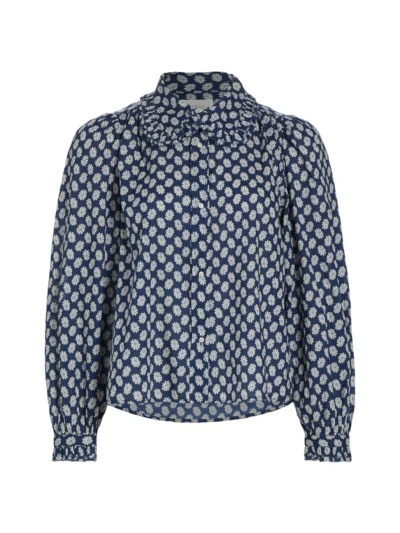 The Great Women's The Hemingway Daisy-print Top In Mini Evening Daisy