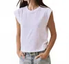 The Great Peak Shoulder Tee In True White In White