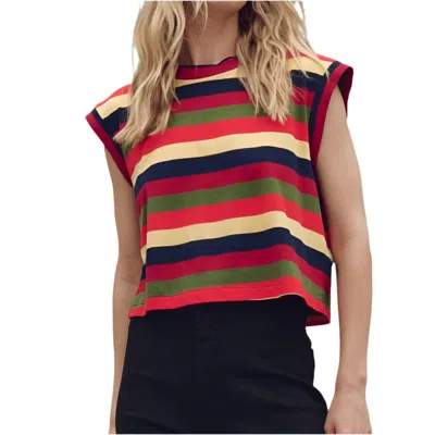 THE GREAT WOMEN'S THE SQUARE TOP IN PLAYA STRIPE