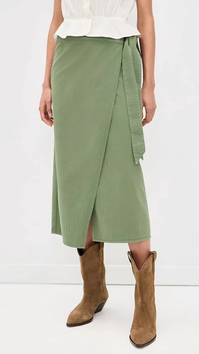 The Great The Wrap Skirt Classic Army In Green