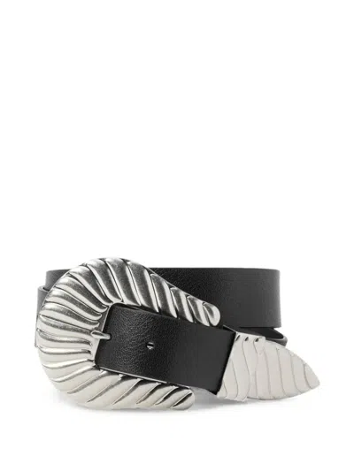 The Great X Stetson Engraved-buckle Belt In Black