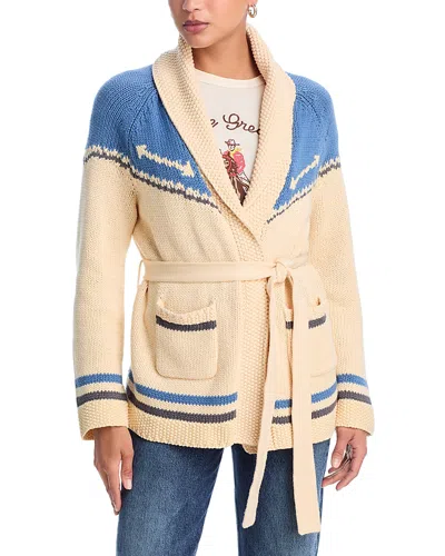 The Great X Stetson Long Sleeve Cardigan In Neutral