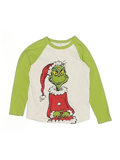 Pre-owned The Grinch Kids' 3/4 Sleeve T-shirt In Green