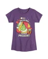 The Grinch Big Girls My Presence Is Your Present Grinch Graphic Short Sleeve Tee In Purple