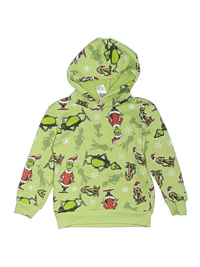 Pre-owned The Grinch Kids' Pullover Hoodie In Green