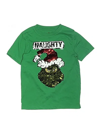 Pre-owned The Grinch Kids' Short Sleeve T-shirt In Green