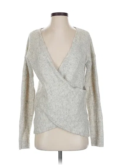 Pre-owned The Group By Babaton Cardigan Sweater In Silver
