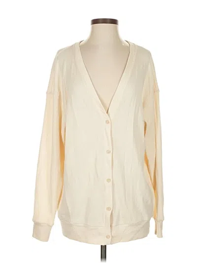 Pre-owned The Group By Babaton Cardigan Sweater In White