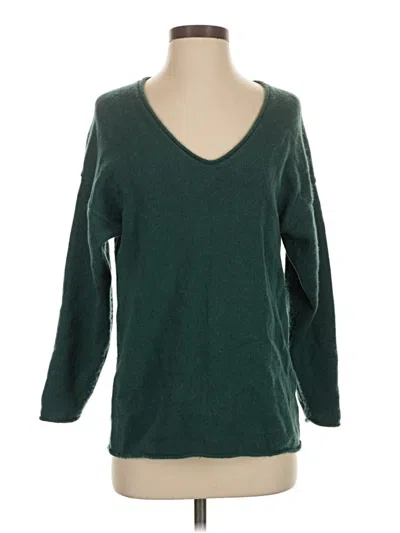Pre-owned The Group By Babaton Cashmere Pullover Sweater In Green