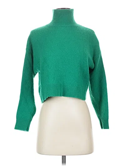 Pre-owned The Group By Babaton Cashmere Pullover Sweater In Green