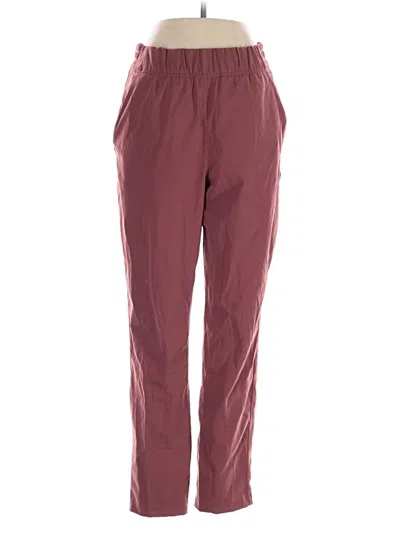 Pre-owned The Group By Babaton Casual Pants In Burgundy
