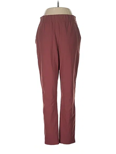 Pre-owned The Group By Babaton Casual Pants In Burgundy