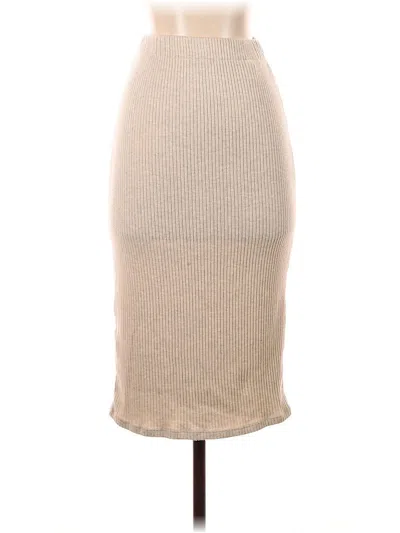 Pre-owned The Group By Babaton Casual Skirt In Brown