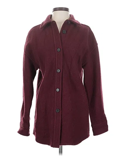 Pre-owned The Group By Babaton Coat In Burgundy