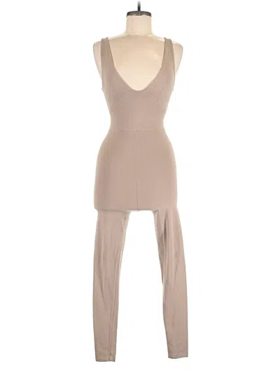 Pre-owned The Group By Babaton Jumpsuit In Brown