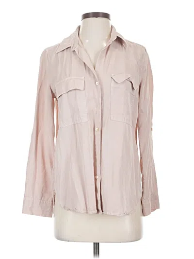 Pre-owned The Group By Babaton Long Sleeve Button Down Shirt In Pink