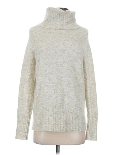 Pre-owned The Group By Babaton Long Sleeve Top Gray Turtleneck Tops