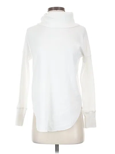 Pre-owned The Group By Babaton Long Sleeve Top White Turtleneck Tops